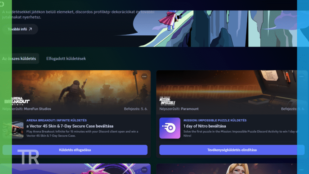 Újabb jutalmak várnak rád! – Ingyenes Discord küldtetések, amikről ne maradj le