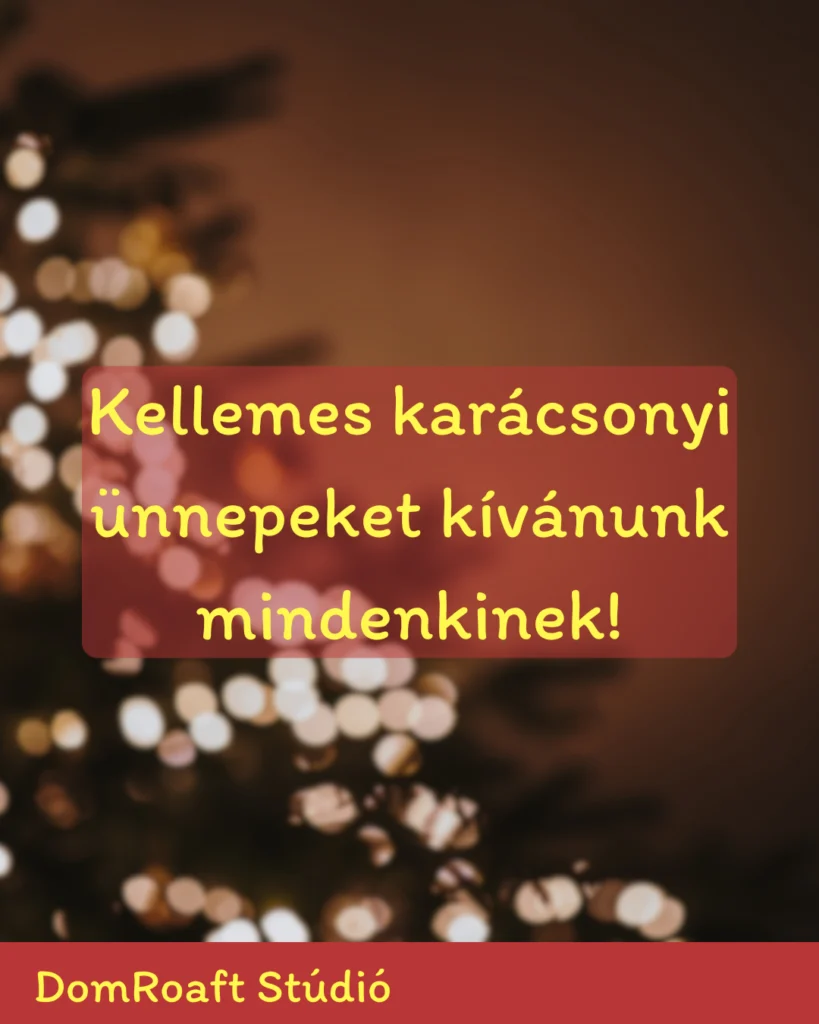 Kellemes karácsonyi ünnepeket kívánunk mindenkinek! 🎄 (Extra)